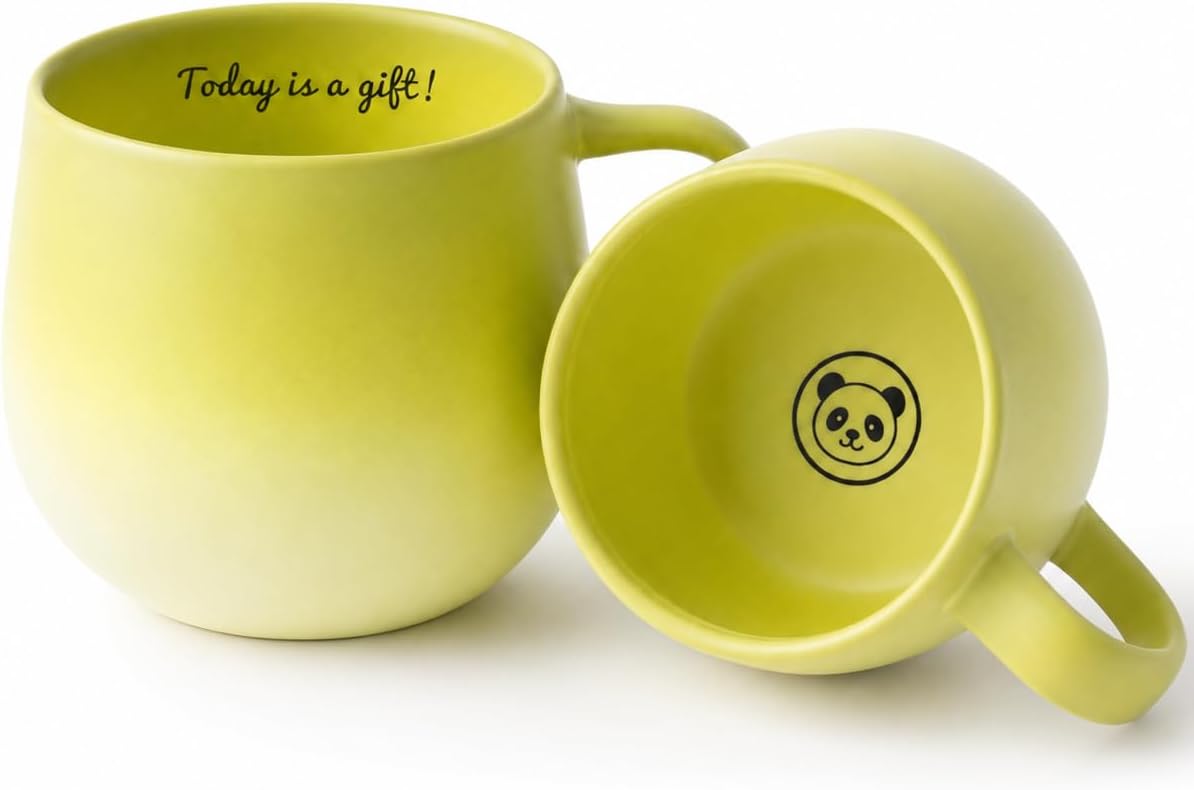 Today Is a Gift — Green Panda Mug