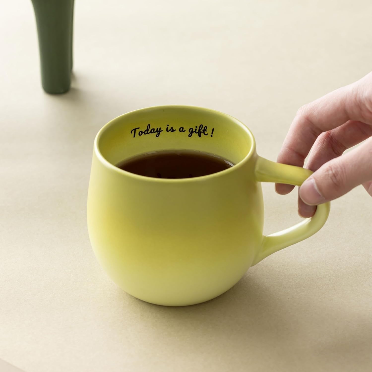 Today Is a Gift — Green Panda Mug
