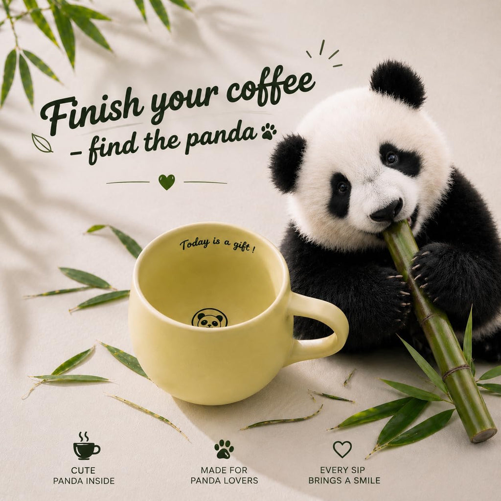 Today Is a Gift — Green Panda Mug